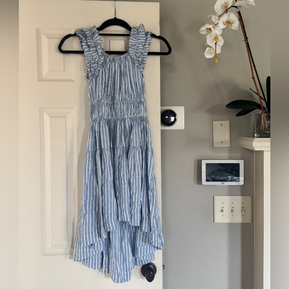 Blue Striped Kids Dress